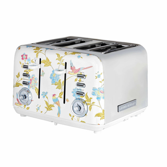 Laura Ashley 4 Slice Toaster Elvedon White