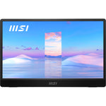 MSI Pro MP161 15.6 Portable Monitor, Adjustable kickstand, FHD (1920 x 1080), 60Hz, IPS, 2x USB-C, Mini HDMI, Speakers, Anti-Flicker, Less Blue light, Black