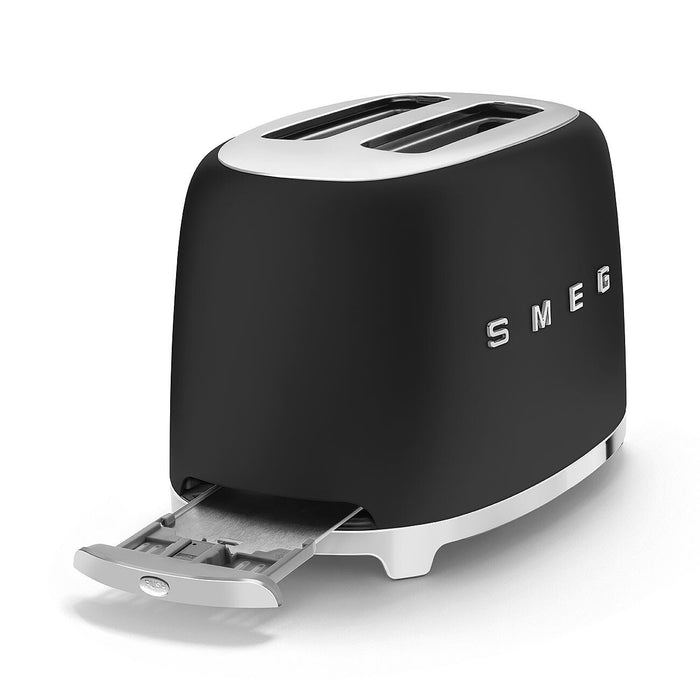 Smeg TSF01BLMUK toaster 6 2 slice(s) 950 W Black, Stainless steel Smeg