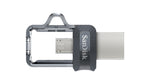 SanDisk Ultra Dual m3.0 USB flash drive 128 GB USB Type-A / Micro-USB 3.2 Gen 1 (3.1 Gen 1) Black, Silver, Transparent SanDisk
