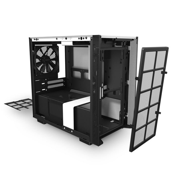 NZXT H210i Matte White Mini Tower Black, White