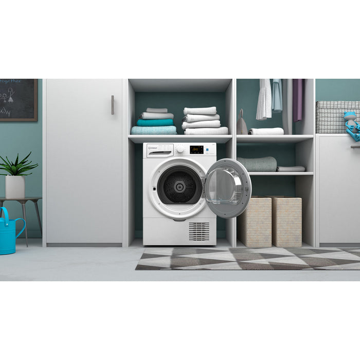 Indesit I3 D81W UK tumble dryer Freestanding Front-load 8 kg B White