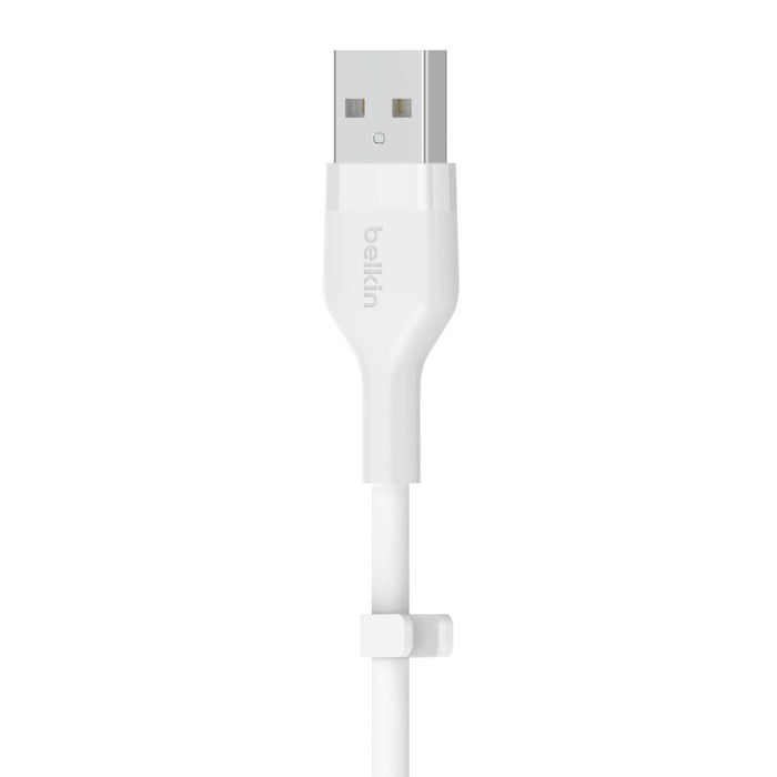 Belkin Cbl Scicone USB-A LTG 2M blc White