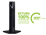 Acer Veriton N2580 Intel® Core™ i5 i5-1135G7 8 GB DDR4-SDRAM 256 GB SSD Windows 11 Pro Mini PC Black