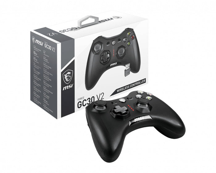 MSI FORCE GC30 V2 Wireless Gaming Controller PC and Android ready, Upto 8 hours battery usage, adjustable D-Pad cover, Dual vibration motors, Ergonomic design
