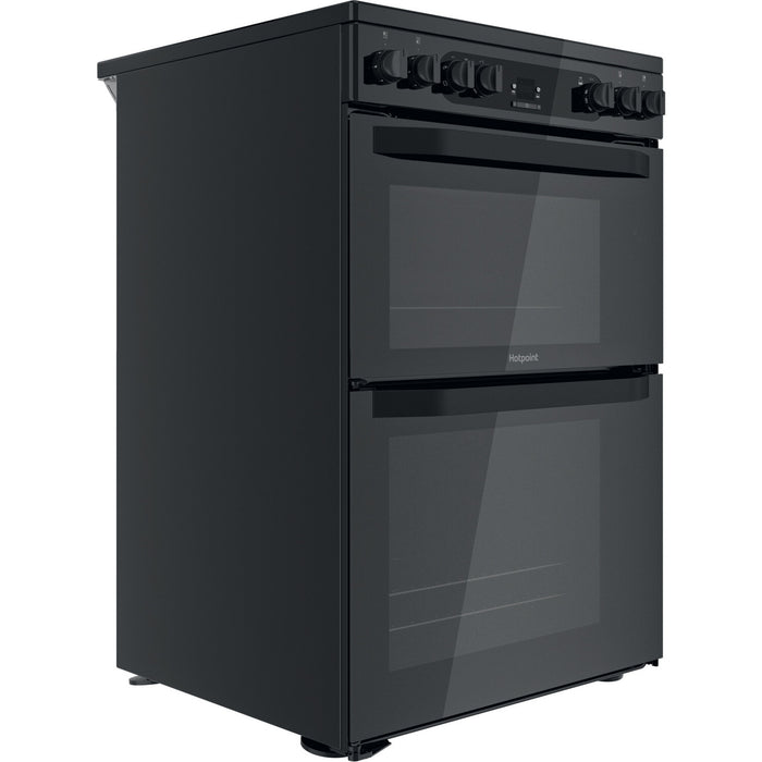 Hotpoint HDM67V92HCB/UK Freestanding cooker Electric Ceramic Black A