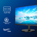 Philips V Line 241V8LA/00 LED display 60.5 cm (23.8) 1920 x 1080 pixels Full HD Black