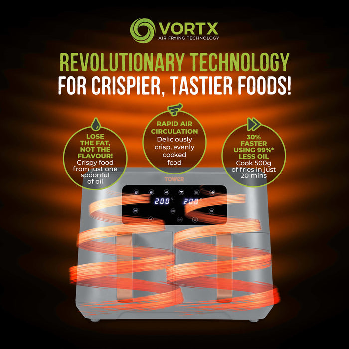 Tower Vortx 8.5L Dual Basket Air Fryer