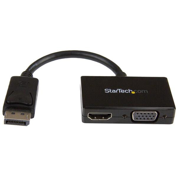 StarTech.com Travel A/V Adapter: 2-in-1 DisplayPort to HDMI or VGA StarTech.com
