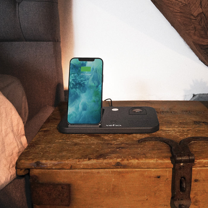 Veho DS-7 Qi wireless multi-charging station Veho