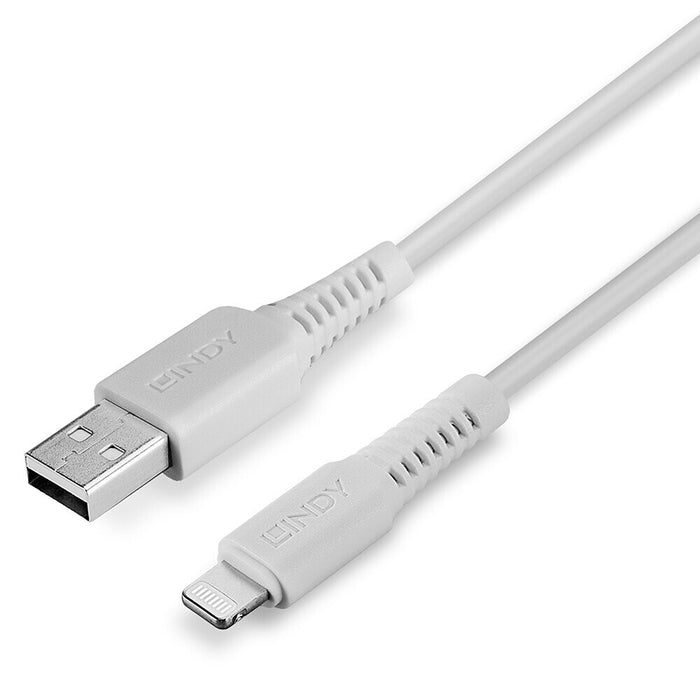 Lindy 1m USB to Lightning Cable, White