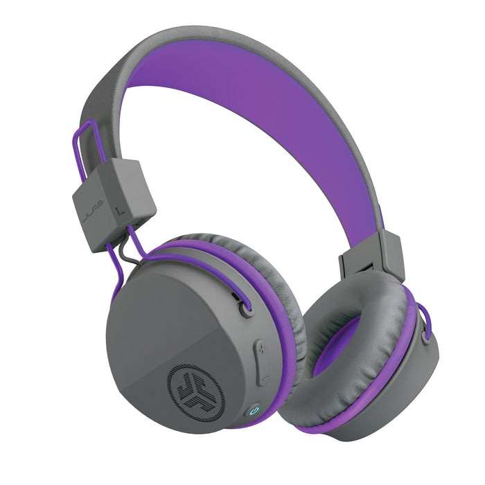 JLab JBuddies Kids Wireless Headphones - Grey/ Purple JLAB