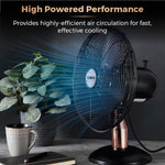 Tower T611000B household fan Black, Rose gold Tower