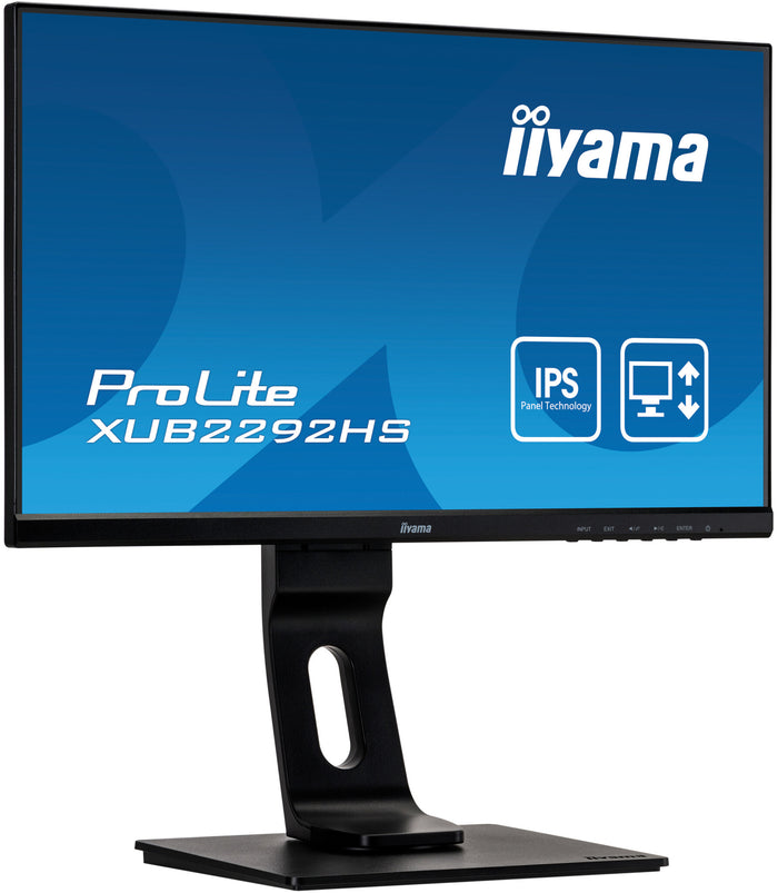 iiyama ProLite XUB2292HS-B1 LED display 54.6 cm (21.5) 1920 x 1080 pixels Full HD Black