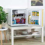 Kuhla KTTF4GB-1027 fridge Freestanding 43 L F White, Yellow
