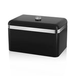 Swan Retro Bread Bin Black Swan