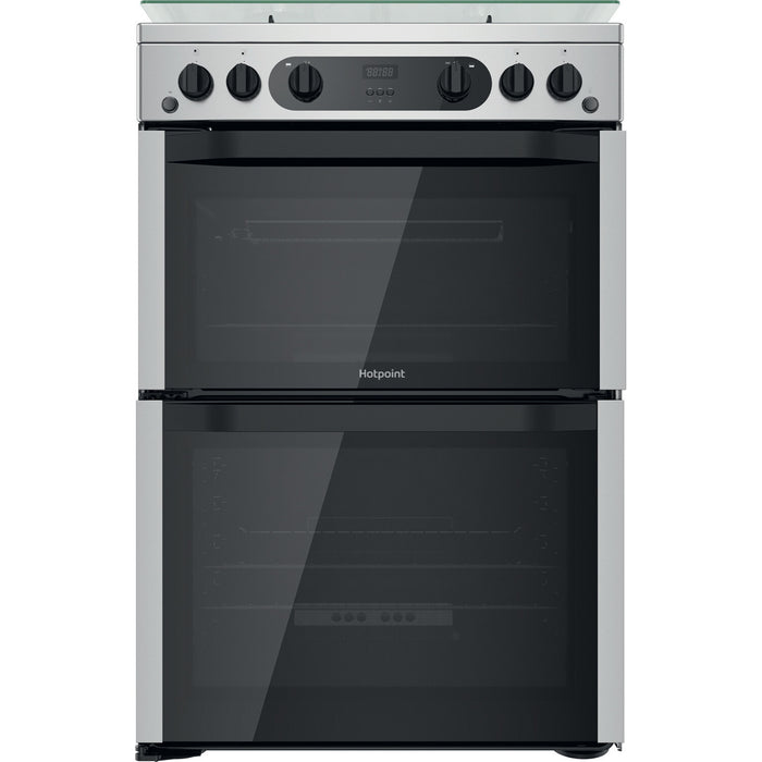 Hotpoint HDM67G0CCX/UK Freestanding cooker Gas Silver