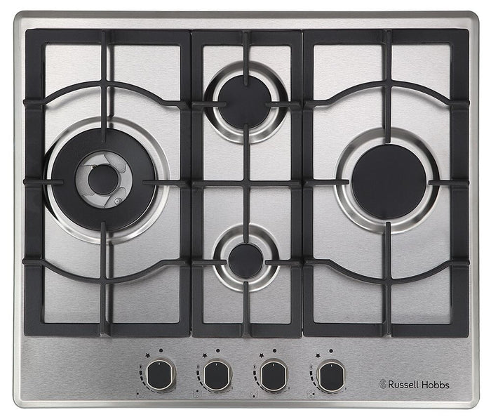 Russell Hobbs RH60GH403SS hob Stainless steel Built-in 59 cm Gas 4 zone(s) Russell Hobbs