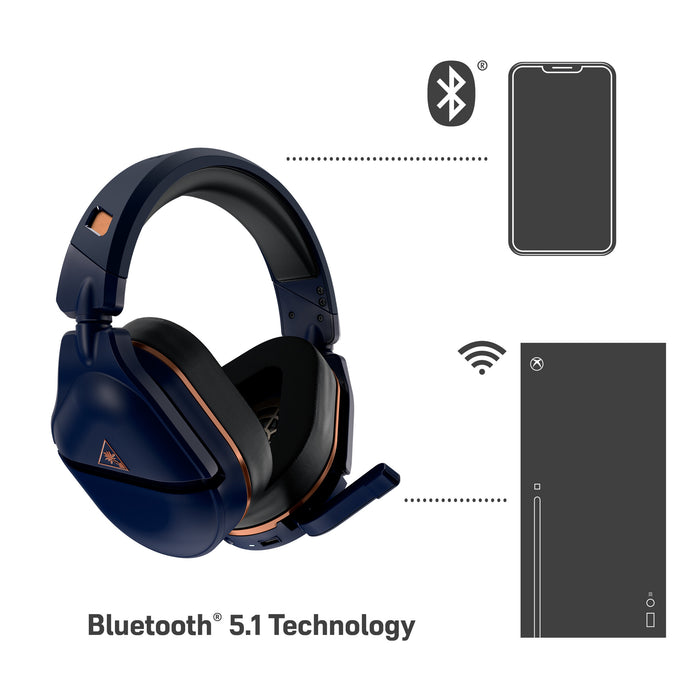 Turtle Beach Stealth 700 Gen 2 Max Headset Wireless Head-band Gaming Bluetooth Gold, Navy