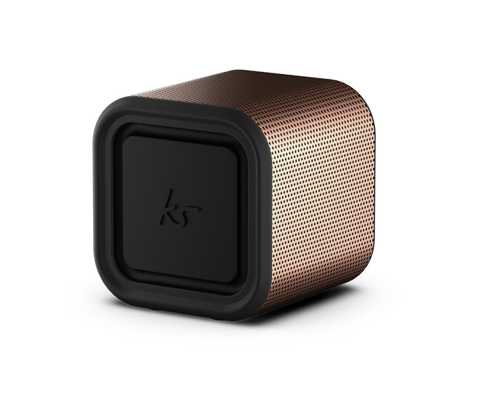 KitSound Boomcube 15 Stereo portable speaker Black, Brown Kitsound