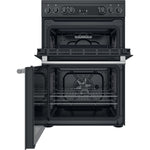 Hotpoint Ariston CD67V9H2CA/UK Freestanding cooker Electric Ceramic Black A