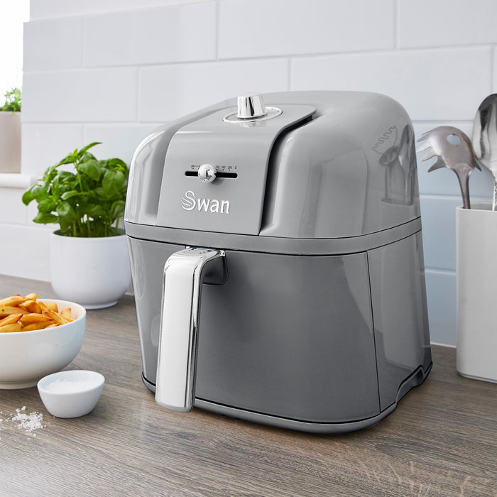 Swan SD10510GRN fryer 6 L Stand-alone Hot air fryer Grey Swan