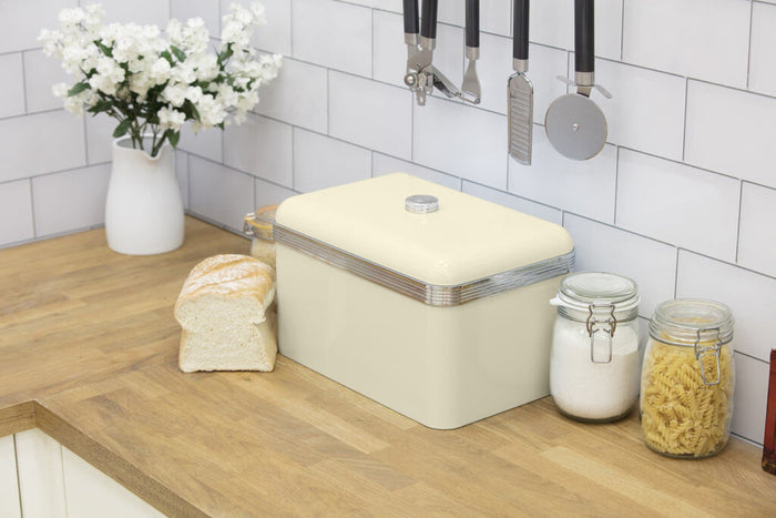 Swan Retro Bread Bin Cream