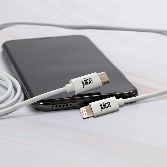 Juice JUI-CABLE-LIGHT-TYPEC-2M-RND-WHT lightning cable White Juice