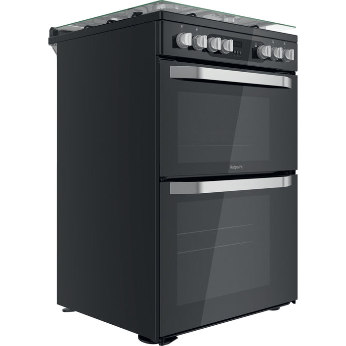 Hotpoint HDM67G9C2CB/UK Freestanding cooker Electric Gas Black