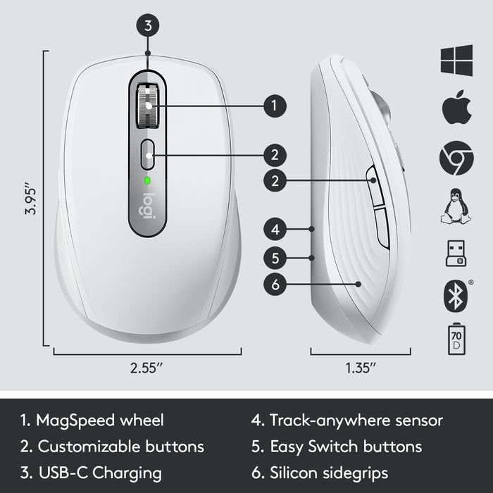 Logitech MX Anywhere 3 Compact Performance Mouse