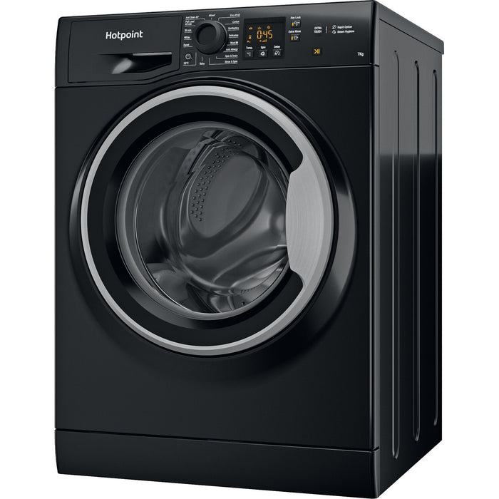 Hotpoint NSWM 743U BS UK N washing machine Front-load 7 kg 1400 RPM Black