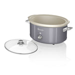 Swan 6.5L Slow Cooker Retro Grey Swan