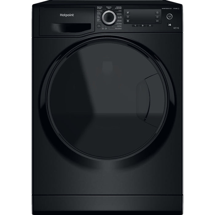 Hotpoint NDD 9725 BDA UK washer dryer Freestanding Front-load Black E Hotpoint
