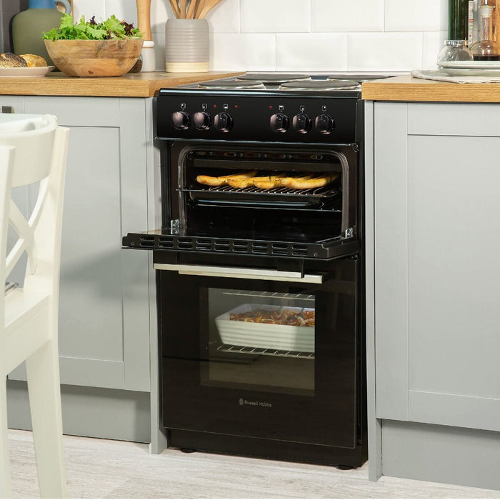 Russell Hobbs RH50ETCEH2001B cooker Freestanding cooker Electric Ceramic Black A