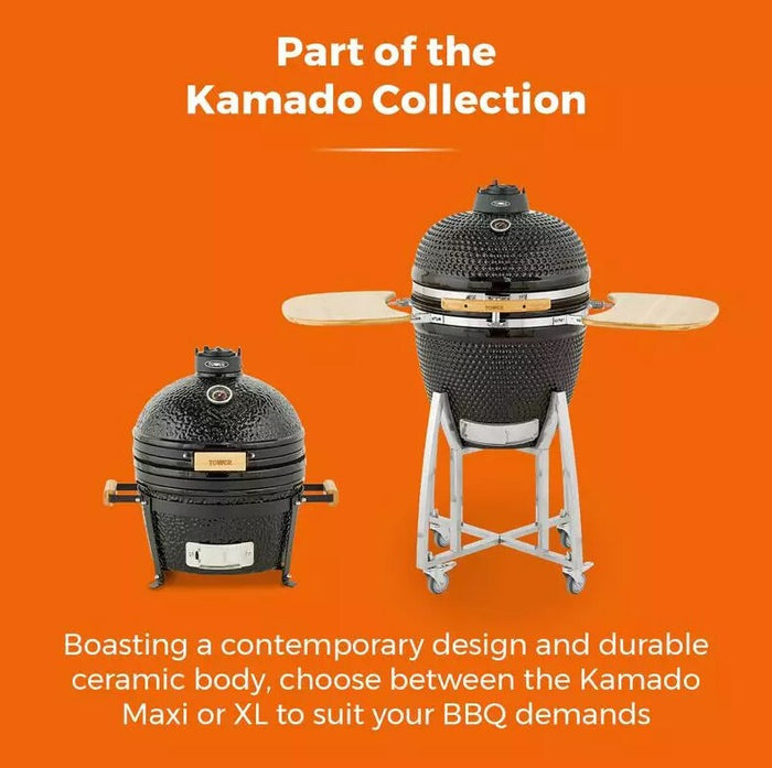 Tower Kamado Maxi Barbecue Barrel Charcoal (fuel) Black Tower