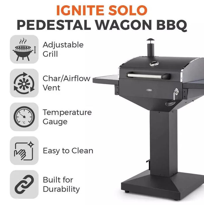 Tower T978514 outdoor barbecue/grill Cooking station Charcoal (fuel) Black Tower