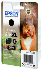Epson Squirrel Singlepack Black 378XL Claria Photo HD Ink Epson