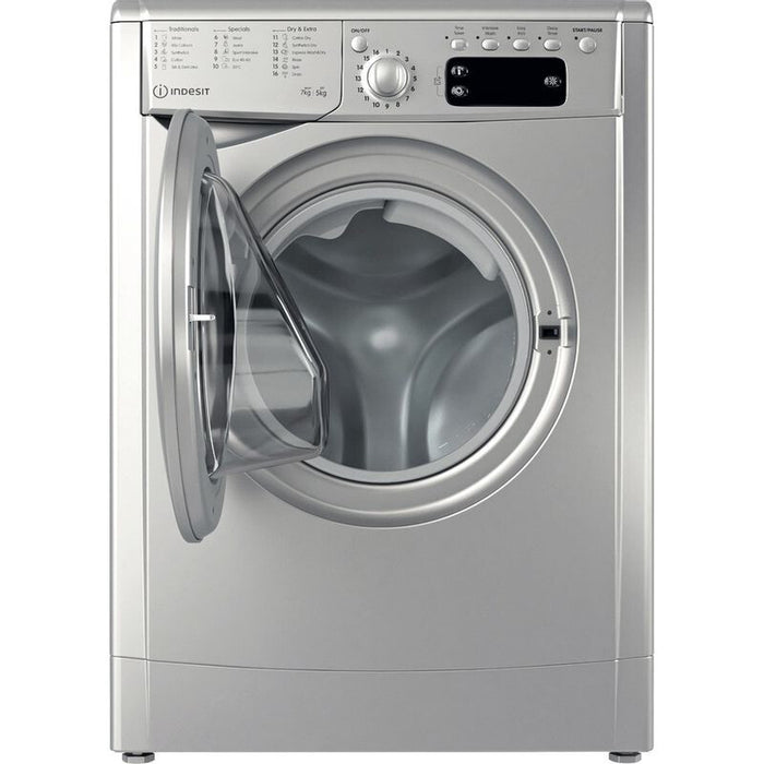 Indesit IWDD 75145 S UK N washer dryer Freestanding Front-load Silver F