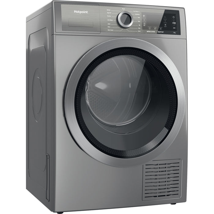 Hotpoint Ariston H8 D94SB UK tumble dryer Freestanding Front-load 9 kg A+++ Silver