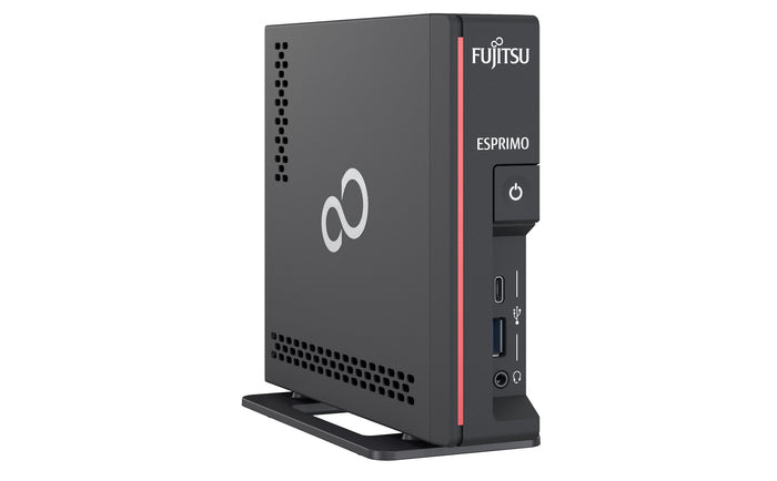 Fujitsu ESPRIMO G5011 Intel® Core™ i3 i3-10105 8 GB DDR4-SDRAM 256 GB SSD Windows 10 Pro Desktop Mini PC Red, Black