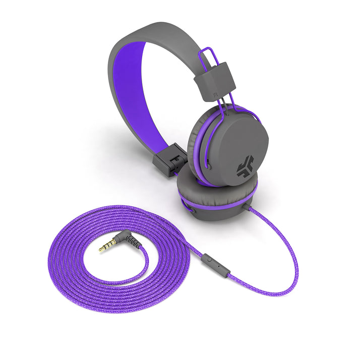 JLab JBuddies Kids Headphones - Grey/Purple JLAB