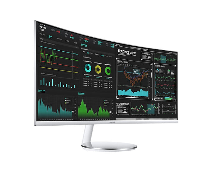 Samsung LC34J791WTPXXU computer monitor 86.4 cm (34) 3440 x 1440 pixels 4K Ultra HD LED Grey