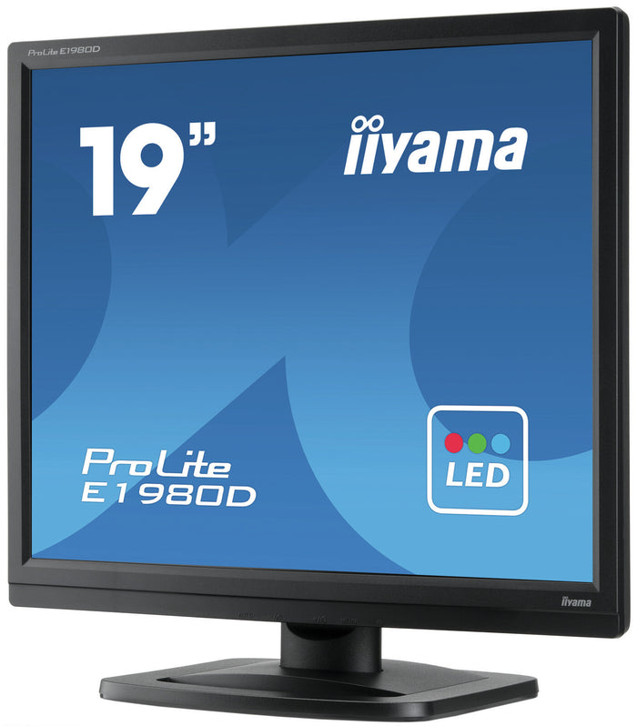 iiyama ProLite E1980D-B1 LED display 48.3 cm (19) 1280 x 1024 pixels XGA Black