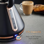 Tower T10044RG electric kettle 1.7 L 3000 W Black, Rose gold