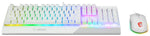 MSI VIGOR GK30 COMBO WHITE UK RGB MEMchanical Gaming Keyboard + Clutch GM11 WHITE Gaming Mouse  UK Layout, 6-Zone RGB Lighting Keyboard, Dual-Zone RGB Lighting Mouse, 5000 DPI Optical Sensor, Center MSI