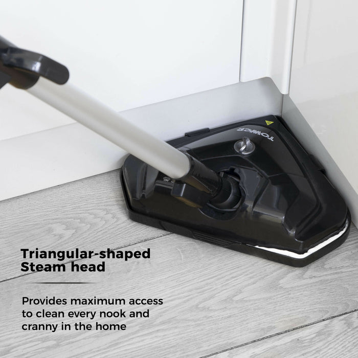 Tower T134001PL steam cleaner Steam mop 0.36 L 1300 W Black, Platinum