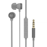 KitSound HUDSON Headset Wired In-ear Calls/Music Grey Kitsound