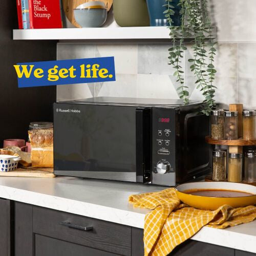 Russell Hobbs RHM2076B 20L 800W Digital Microwave Black Comet