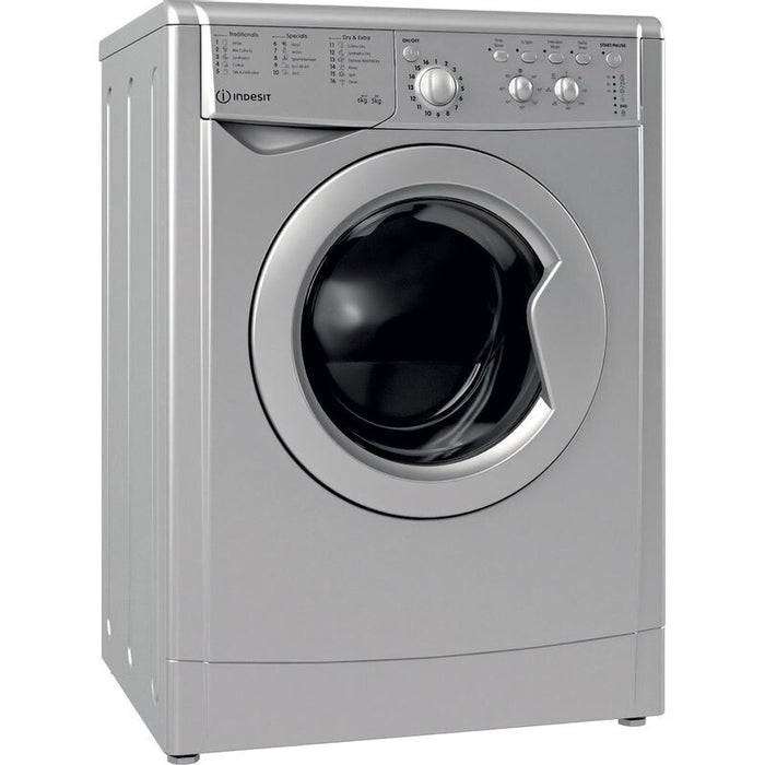 Indesit IWDC 65125 S UK N washer dryer Freestanding Front-load Silver F