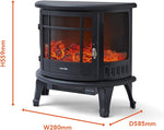 Warmlite 1.8KW Bath Log Effect Stove Fire Heater Warmlite